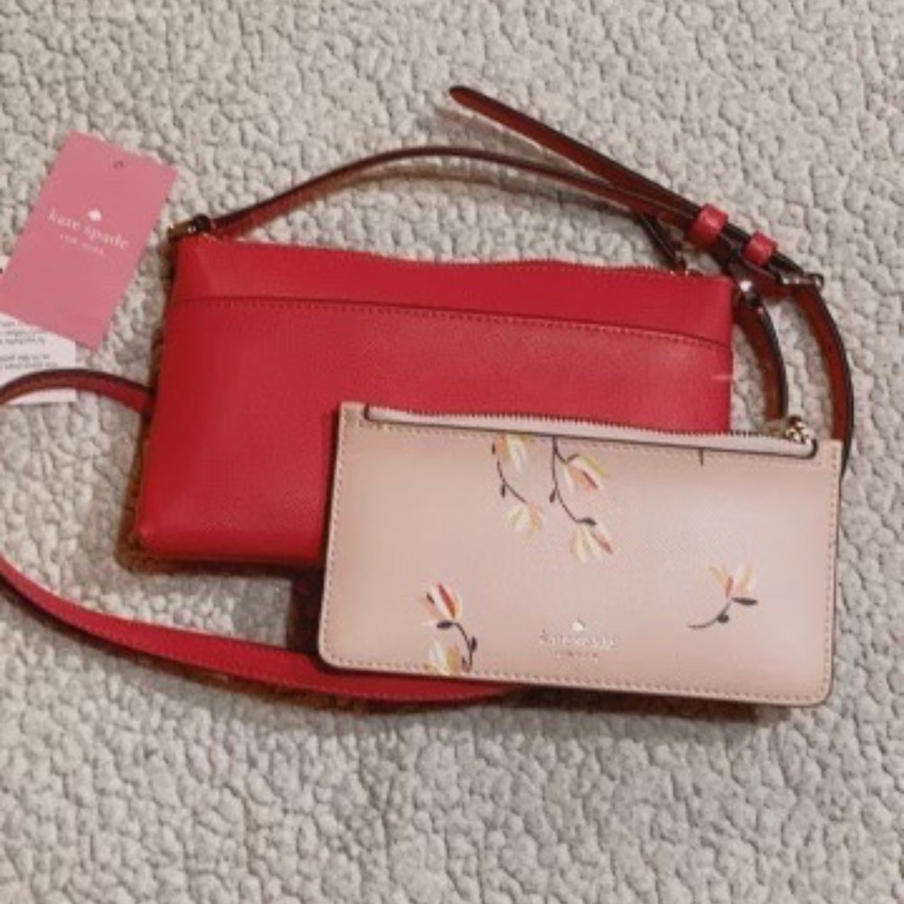 Kate Spade Sadie Crossbody Set (bikini pink)